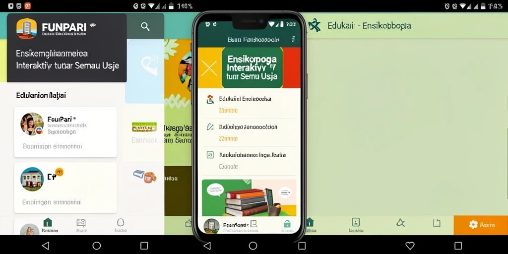 Tampilan antarmuka FUNPARI yang interaktif dan informatif.