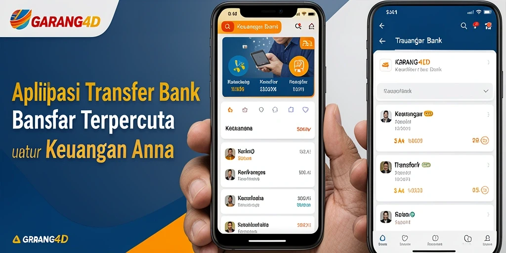 Antarmuka aplikasi GARANG4D yang mudah digunakan untuk Transfer Bank.