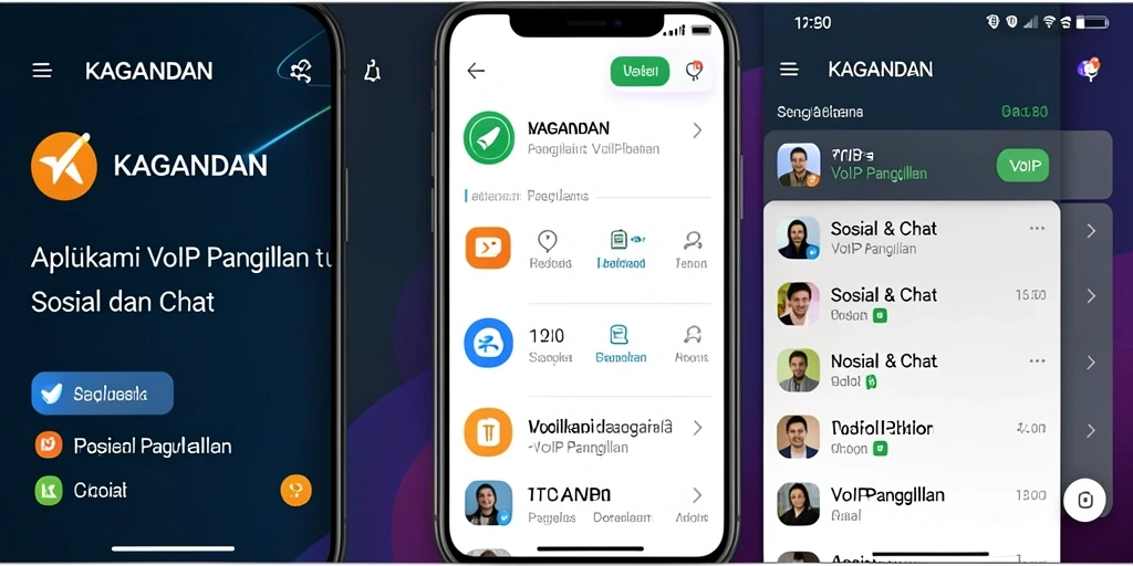 Antarmuka KAGANDAN untuk panggilan VoIP yang sederhana dan intuitif.