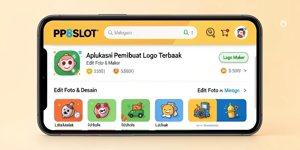 Tampilan antarmuka pengguna PP8SLOT yang sederhana dan menarik.